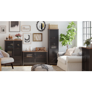 Tall Industrial Cabinet Rustic Metal Display Unit - Image 5