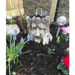 Garden Flower Planter Tree Stump Ornament - Image 2