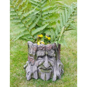 Garden Flower Planter Tree Stump Ornament - Image 4