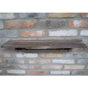 Industrial Wall Shelf Vintage Retro 76cm Storage Unit Rustic Metal Display Cabinet - Image 4