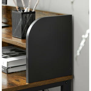 Industrial Computer Desk Rustic Storage Cart - Image 5