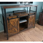 Industrial Storage Sideboard Large Rustic Cabinet Vintage Metal Console Table