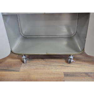 Industrial Storage Cupboard Vintage Retro Metal Tall Side Cabinet - Image 3