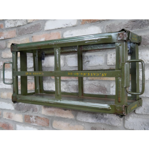 Industrial Wall Shelf Rustic Metal Display Cabinet - Image 4