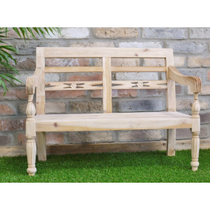 Wooden Garden Bench Small Children Loveseat - Image 2