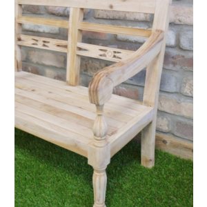Wooden Garden Bench Small Children Loveseat - Image 4