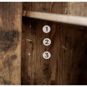 Industrial Metal Cabinet Rustic Glass Cupboard - Image 4