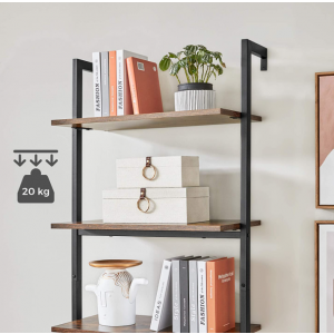Wall Industrial Bookcase Tall Ladder Cabinet - Image 4