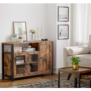 Industrial Storage Sideboard Rustic Metal Cabinet - Image 5