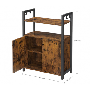 Industrial Side Cabinet Bathroom Cupboard Unit - Image 4