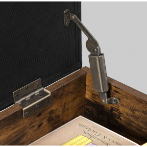 Rustic Storage Bench Ottoman Shoe Seat - Image 7