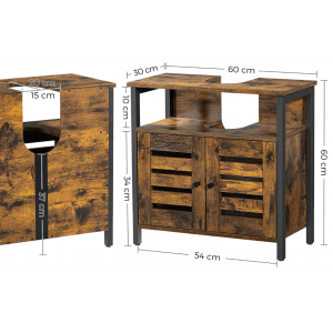 Under Sink Cabinet Industrial Vanity Cupboard - Image 5