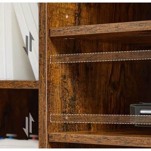 Rustic Media Cabinet Industrial Style TV Stand - Image 3