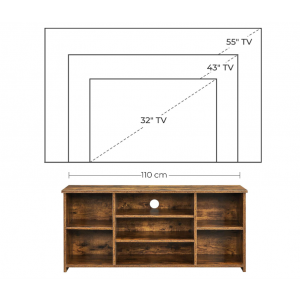 Rustic Media Cabinet Industrial Style TV Stand - Image 4