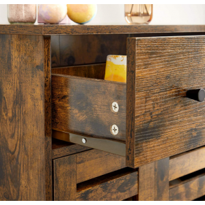 Industrial Side Cabinet Rustic Bathroom Cupboard - Image 4