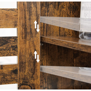 Industrial Side Cabinet Rustic Bathroom Cupboard - Image 5