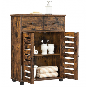 Industrial Side Cabinet Rustic Bathroom Cupboard - Image 6