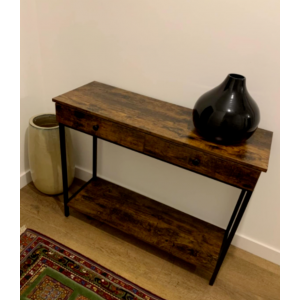 Industrial Console Table Rustic Slim Hallway - Image 2