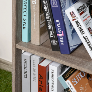 Small Rustic Bookcase Industrial Display Unit - Image 4