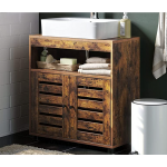 Under Sink Cabinet Vanity Industrial Bathroom Cupboard Rustic Storage Unit Shelf