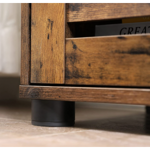 Under Sink Cabinet Vanity Industrial Bathroom Cupboard Rustic Storage Unit Shelf - Image 7