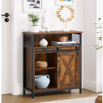 Industrial Side Cabinet Small Rustic Storage Sideboard Vintage Console Table Cupboard