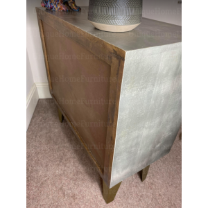 Rustic Side Cabinet Industrial Storage Cupboard - Image 5