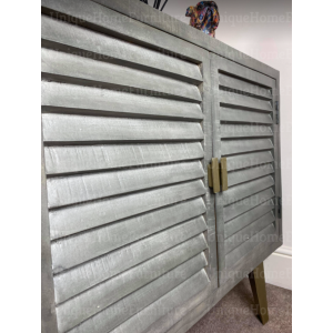 Rustic Side Cabinet Industrial Storage Cupboard - Image 4