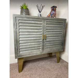 Rustic Side Cabinet Industrial Storage Cupboard - Image 2
