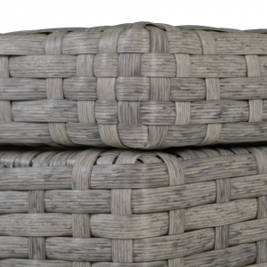 Rattan Lounge Set Grey Corner Furniture Garden Patio Glass Table Wicker Sofa - Image 5