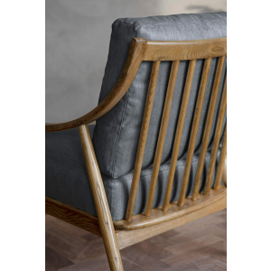 Mid Century Armchair Vintage Danish Fabric Chair - Image 2