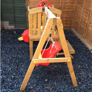 Wooden Toddler Playground Outdoor Swing Set - Image 2