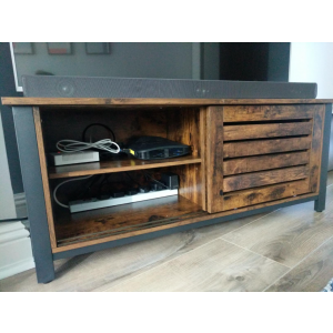 Industrial TV Stand Rustic Media Cabinet Unit - Image 2