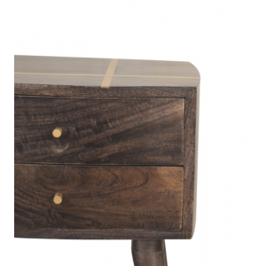 Nordic Bedside Table Rustic Solid Wood Cabinet - Image 4