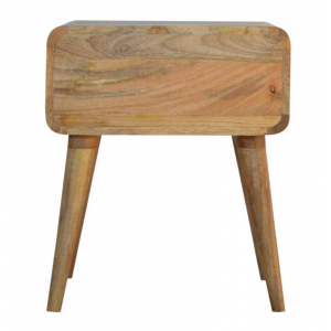 Mid Century Bedside Table Nordic Rattan Cabinet - Image 6