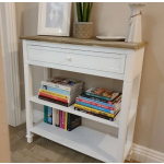 French Console Table Vintage Hallway Furniture Narrow Shabby Chic Shelf Drawers