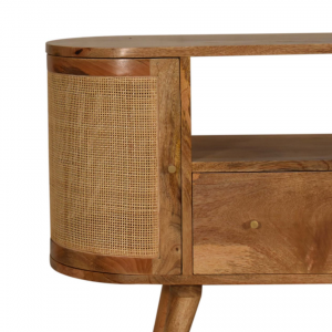 Scandinavian TV Stand Nordic Media Cabinet Mid Century Solid Wood Unit - Image 3