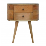 Scandinavian Bedside Table Nordic Cabinet Vintage Retro Unit Solid Wood Stand