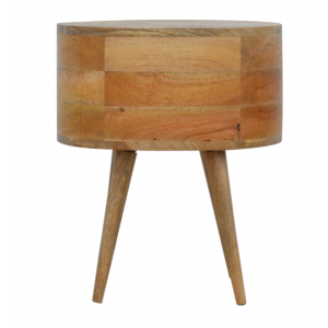 Scandinavian Bedside Table Nordic Cabinet Vintage Retro Unit Solid Wood Stand - Image 5