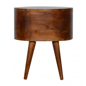 Nordic Bedside Table Mid Century Cabinet Scandinavian Solid Wood Unit - Image 6