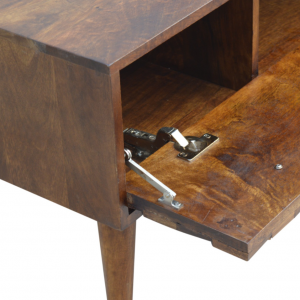 Scandinavian Storage Bench Nordic Shoe Cabinet Window Seat Mid Century Cupboard - Image 3