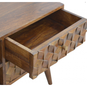 Mid Century TV Stand Vintage Media Cabinet Scandinavian Nordic Solid Wood Unit - Image 3