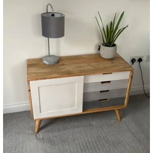 Scandinavian Storage Sideboard Nordic Door Cabinet - Image 3