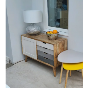 Scandinavian Storage Sideboard Nordic Door Cabinet - Image 4