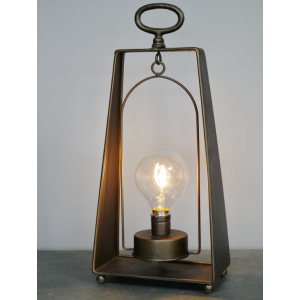 Industrial Table Lamp Rustic Metal Light - Image 4