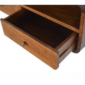 Floating Console Table Mid Century Dressing Unit Wall Nordic Shelf Cabinet - Image 3