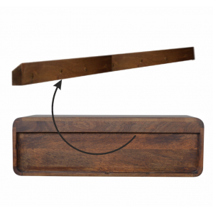 Floating Console Table Mid Century Dressing Unit Wall Nordic Shelf Cabinet - Image 4