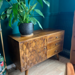 Scandinavian Storage Sideboard Nordic Chest Drawers Vintage Side Cabinet