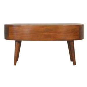 Mid Century Coffee Table Nordic Solid Wood Storage Scandinavian Drawer Unit - Image 4