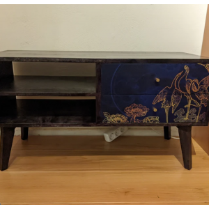 Mid Century TV Stand Retro Media Cabinet Unit - Image 2